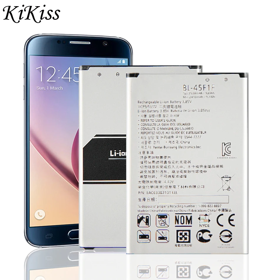 

Новый высококачественный аккумулятор 2500 мА · ч BL-45F1F для сотового телефона LG K9 k8 K4 K3 M160 MS210 X230K M160 X240K LV3 версии 2017 K8