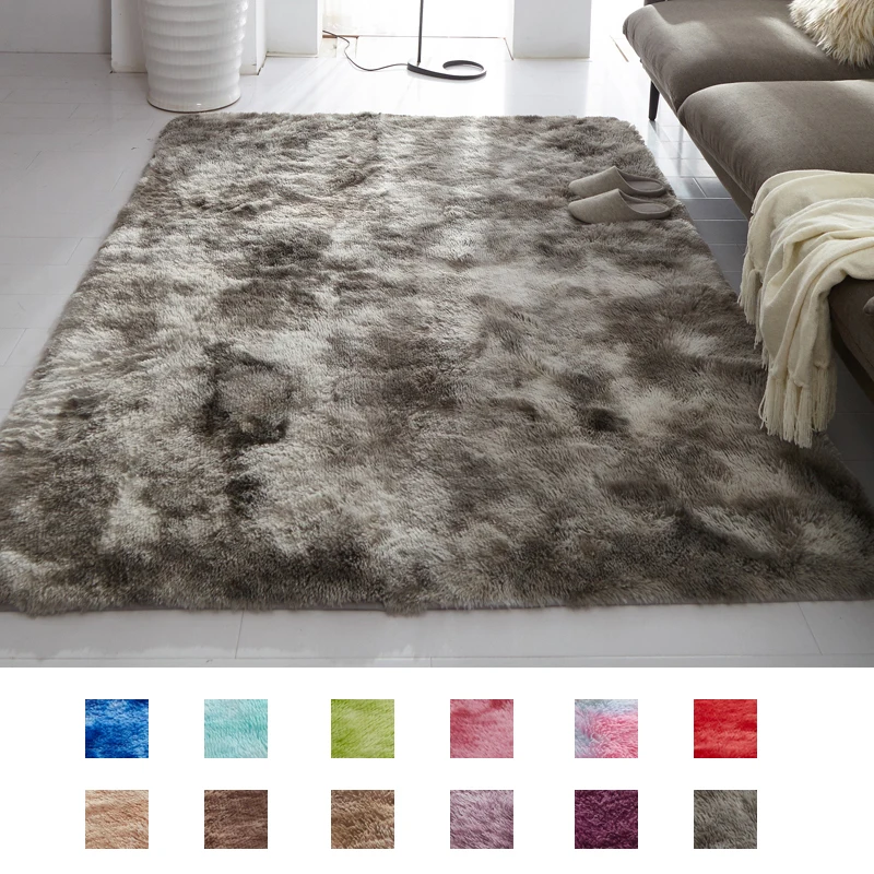 

Gray Shaggy Rugs for Bedroom Living Room, Super Soft Fluffy Fuzzy Area Rug for Kids Baby Nursery, Modern Indoor Plush Carpet