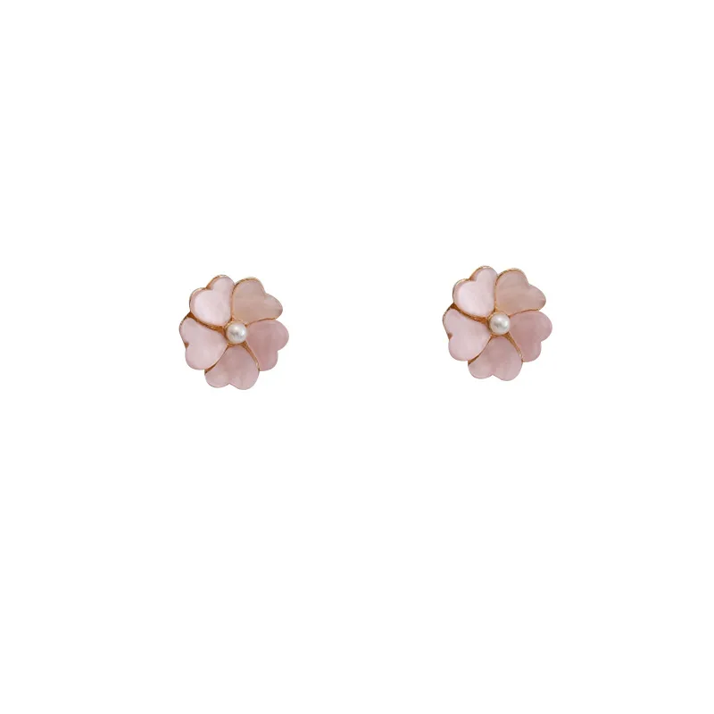 

Korean New Earrings Small Fresh Daisy Earrings Simple Acrylic Pearl Stitching Small Flower Wild Earrings Female Wholesale