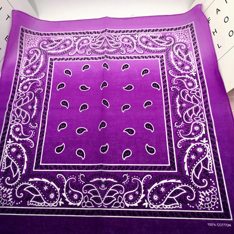 Хлопковая Бандана с градиентом шарф-тюрбан в стиле хип-хоп для