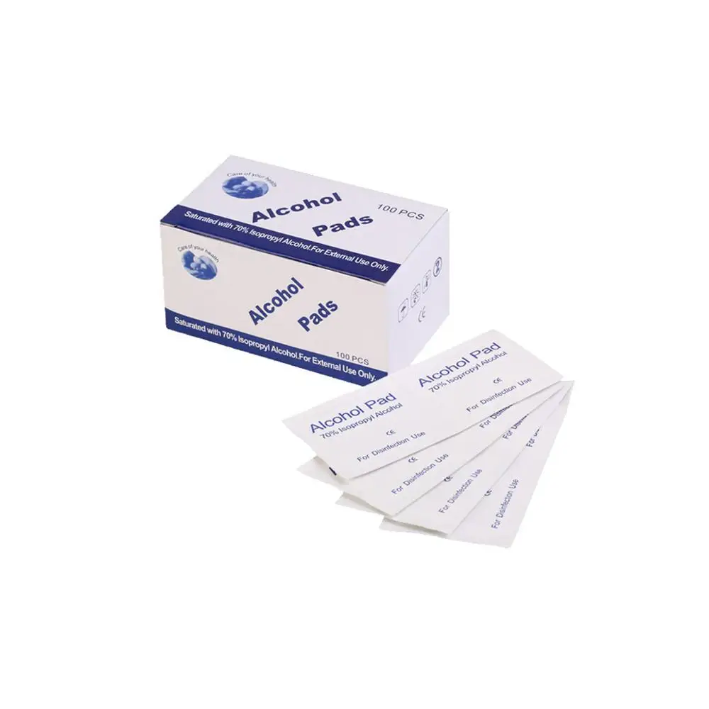100 шт./кор. спиртовая салфетка дезинфицирующее устройство для очищения кожи