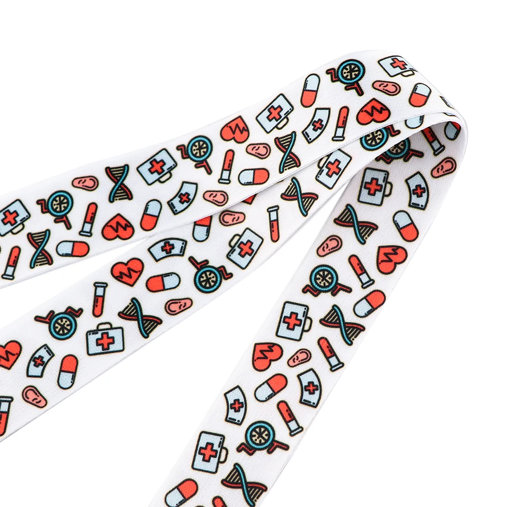 dz2117 nurse lanyard for key chain doctors id card cover pass mobile phone badge holder key ring neck straps medical accessories free global shipping