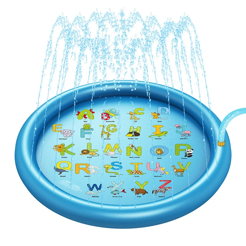 

Water Games Mat 170cm Lawn Spray Water Cushion Beach Pad Sprinkler for Outdoor PUZ777
