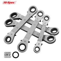 hi spec 6 22mm key wrench set torque gear ring double head ratcheting box wrench metric socket adjustable a set of key