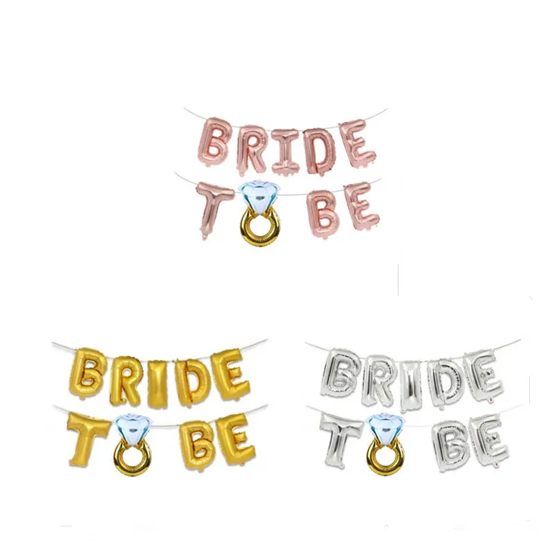 Свадебное украшение невесты чтобы быть воздушными шарами свадебный душ фольга