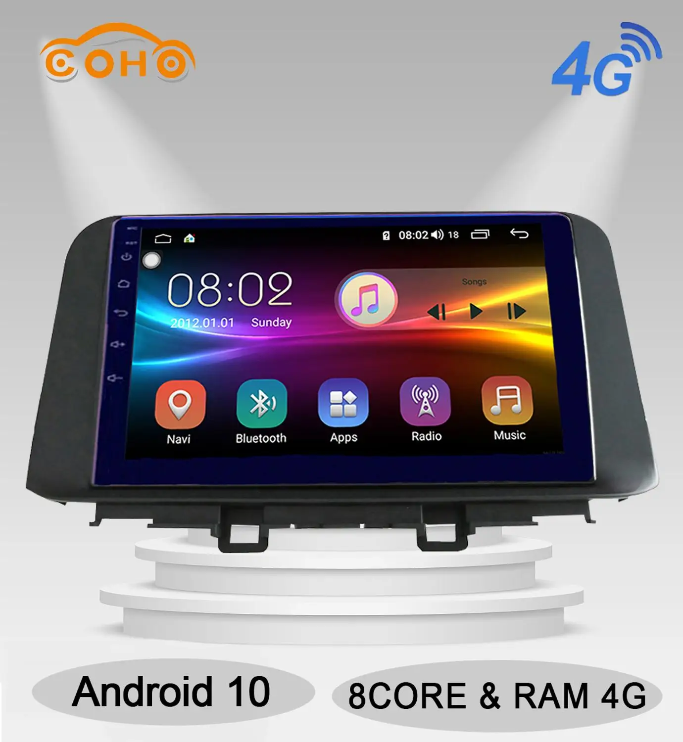 Автомагнитола Android 10 0 Восьмиядерный 4/64 ГБ навигация автомобильный