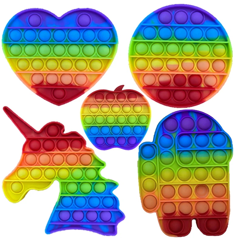 

Fidget Toys Poppit Bubble Fidget Sensory Toy Autism Special Stress Reliever Popoit Toys for Adult Child Anti-stress Figet Toys