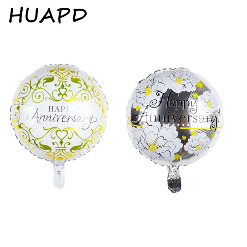 18inch 5pcs Happy Anniversary Foil Balloons Birthday Party Decor Pineapple Helium Wedding Supplies | Дом и сад