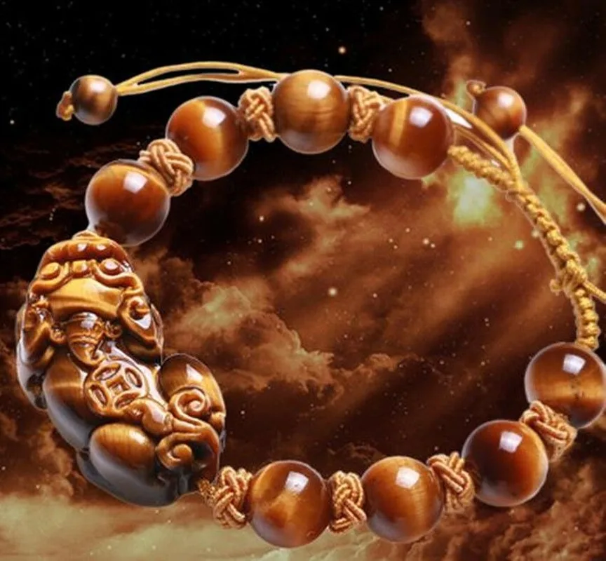 

Плетеный браслет из натурального желтого камня бусины из нефрита для женщин и мужчин ювелирные изделия Женский браслет Круглый браслет мод...