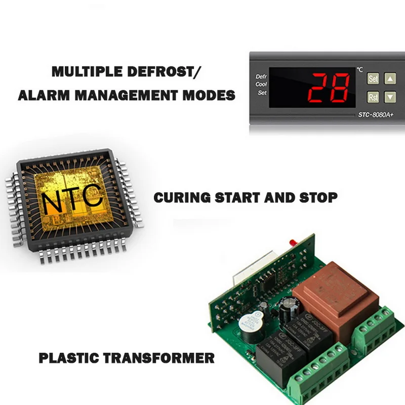 Регулятор температуры Холодильный автоматический размораживающий таймер