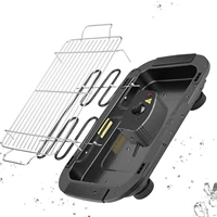 5-Level Control Griddle Electric Table Top Adjustable Temperature Grill BBQ Barbecue Garden Camping Cooking Indoor 1300W