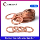 DIN 7603 M4 M5 M6 M8 M10 M12 M13 M14 M16 M17 M18 M20 M22 M24 M26 уплотнительная шайба из красной латуни, меди, плоское уплотнительное кольцо