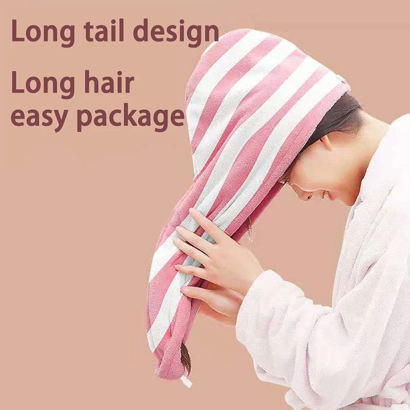 

Magic Microfiber Hair Fast Drying Dryer Hair Towel Quick Dry Hair Hat Bath Wrap