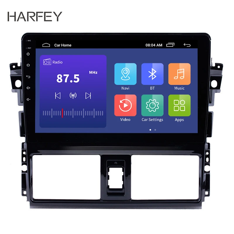 Harfey Android 9 1 2Din 10 &quotАвтомобильный GPS авто радио мультимедиа плеер головное