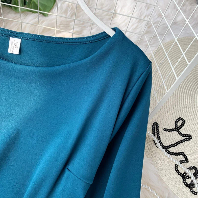 Винтажное тонкое осеннее длинное платье миди весенние вечерние платья vestido de festa Женские повседневные 3/4 рукава А-силуэта элегантные ретро платья