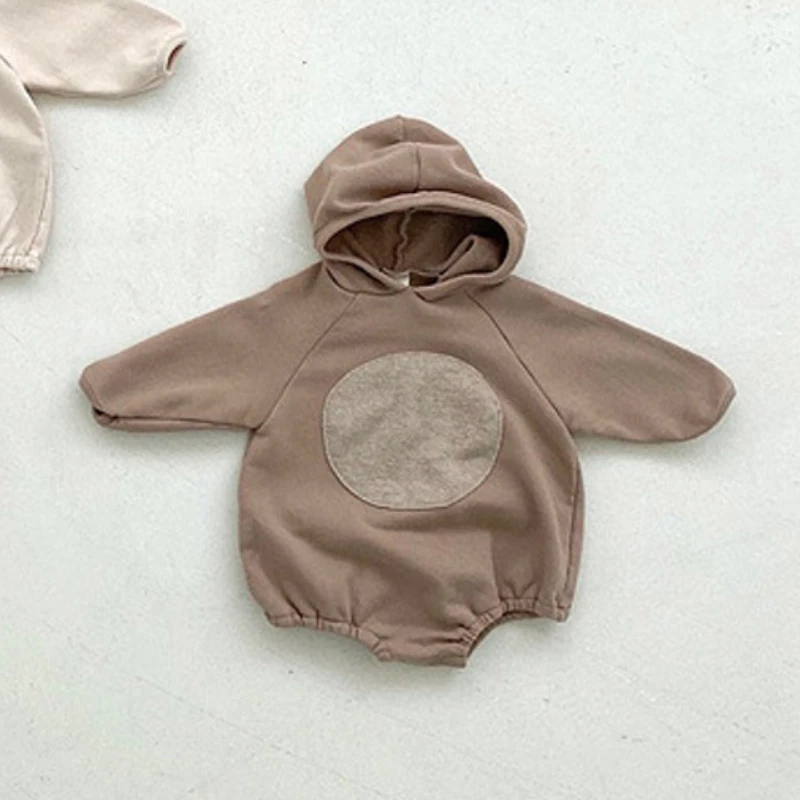 

2021 Baby Girls Romper Winter Coat Clothes Baby Jumpsuit Simple Casual Cotton Velvet Climbing Clothing Hoodie Baby Girl Clothes