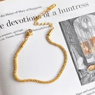 Браслет-цепочка XIYANIKE женский из нержавеющей стали, золотого цвета, 2021