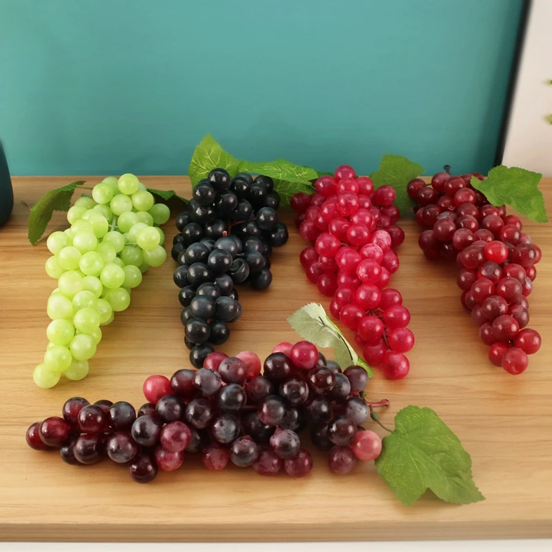Simulation Grape Bunch Fruit Vegetable Food Exhibition Hall Interior Decoration Model Orchard Promotional Photography Dress Up |