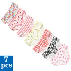 7 шт.комплект, женские трусы с принтом