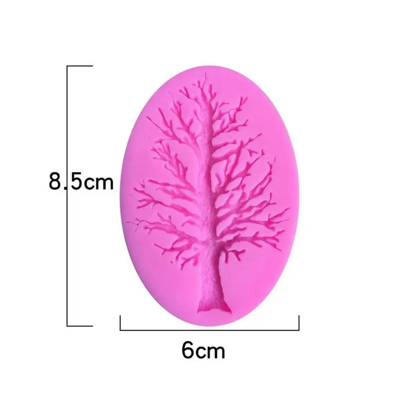 

1pc Tree Silicone Diy Mould 2021 New Household Items Gray Decorating Jelly Cake Chocolate Pink Light Fondant Mould Baking K5J6