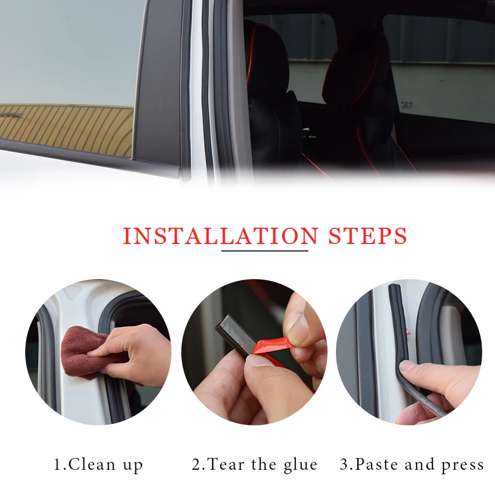 Универсальная резиновая уплотнительная лента для двери автомобиля 5 м/16 футов