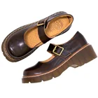 2021 г. Новые ЯПОНСКИЕ ВИНТАЖНЫЕ Туфли Мэри Джейн с пряжкой Женская Повседневная Студенческая кожаная обувь с закрытым носком в стиле ретро