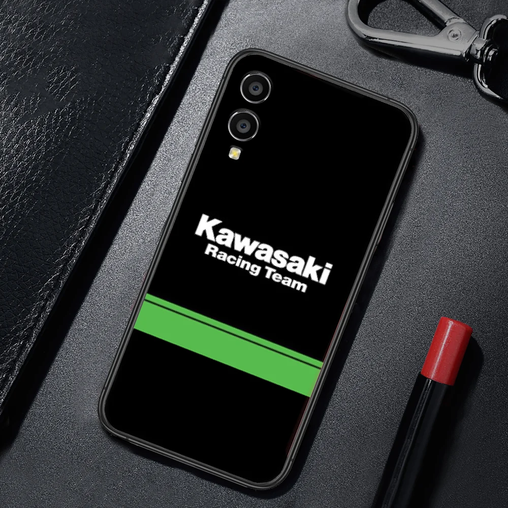 

Motocycle Brand Kawasaki Phone Case For HUAWEI Honor Nova 5 7 8 9 10 20 30 A C T I X Lite Pro black Hoesjes Tpu Cell Trend Coque