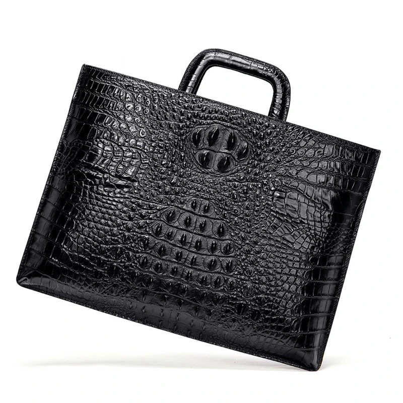 Alligator Bag Men's Genuine Leather Briefcase Male Man Laptop Bag Natural Leather For Men Messenger Bags Men's Briefcases