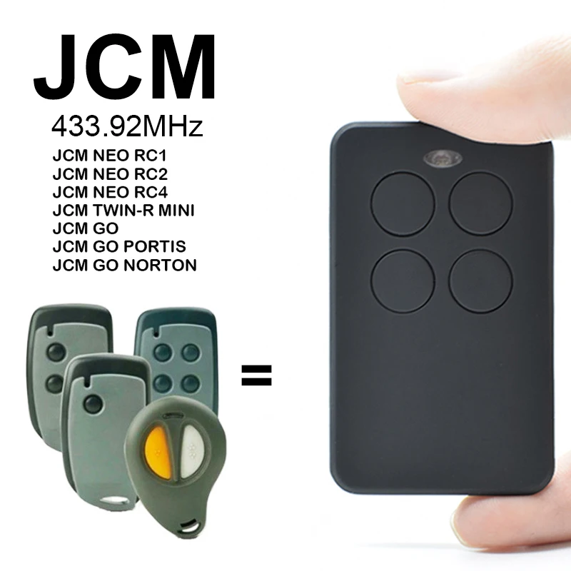 Пульт дистанционного управления JCM 433 МГц NEO клон гаражной дверью GO TWIN R MINI Command