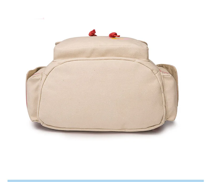 Холщовый школьный ранец с милым мультяшным рисунком сакуры портфель для книг