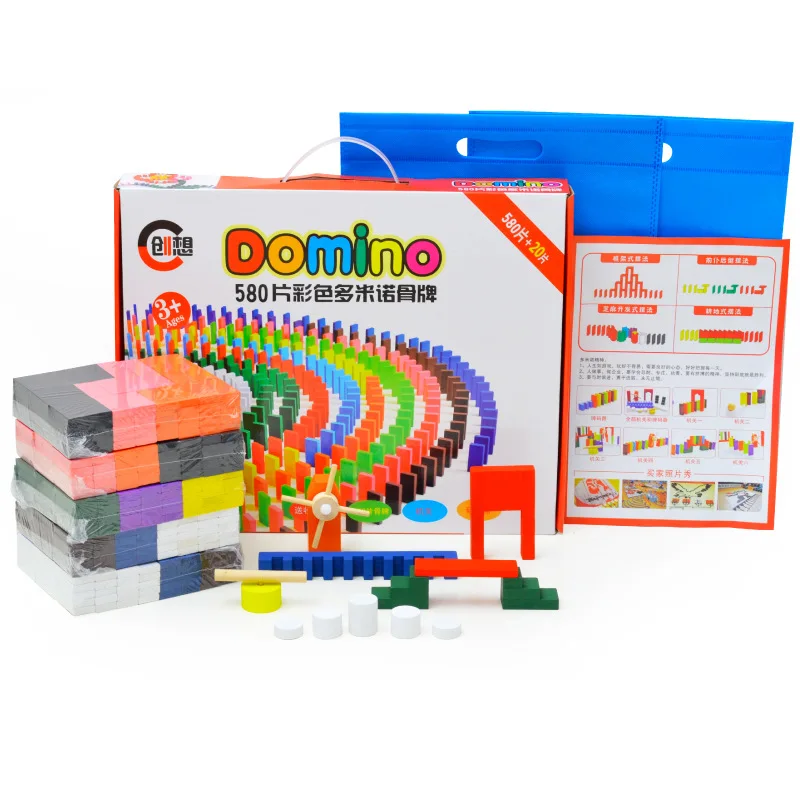 600pcs 360/600 шт Цвет деревянное домино учреждения аксессуары блоки головоломка взрослых игр домино Монтессори Деревянные игрушки для детей - Цвет: 600pcs