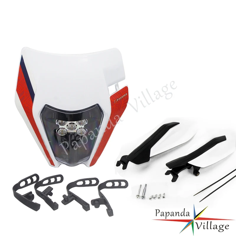 

Enduro LED Headlight & Handguard For Dirt Bike E8 Emark LED Front Lamp Hand Guard EXC300 EXC450 EXC500 EXC XCW XC