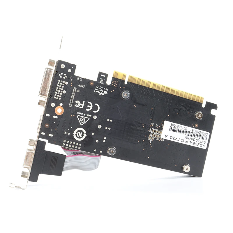 Низкопрофильная графическая карта GT730 2 Гб gt710 2048 МБ GT210 1 ГБ/1024 64 бит LP VGA Видеокарта