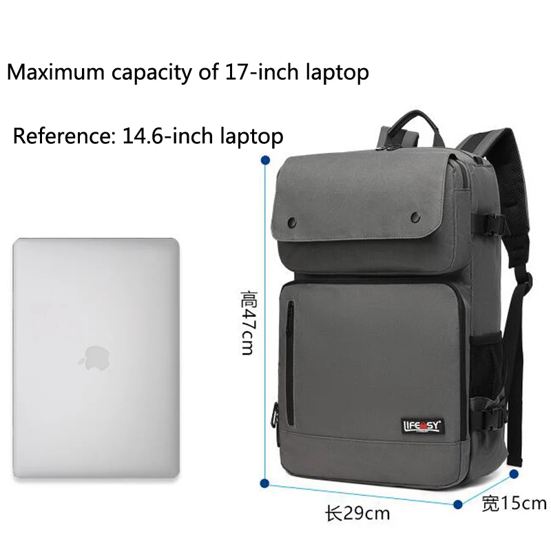 

Multifunctional backpack Korean fashion outdoor travel handbag Oxford cloth business men's bag 15 17-inch computer bag