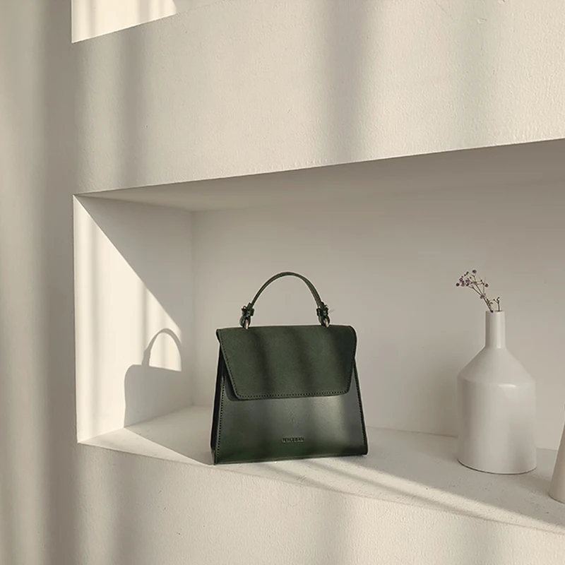 

New Arrival Nubuck Leather Bags Patchwork Flip PU Handbag Messenger Bag Party Business Hand Bags