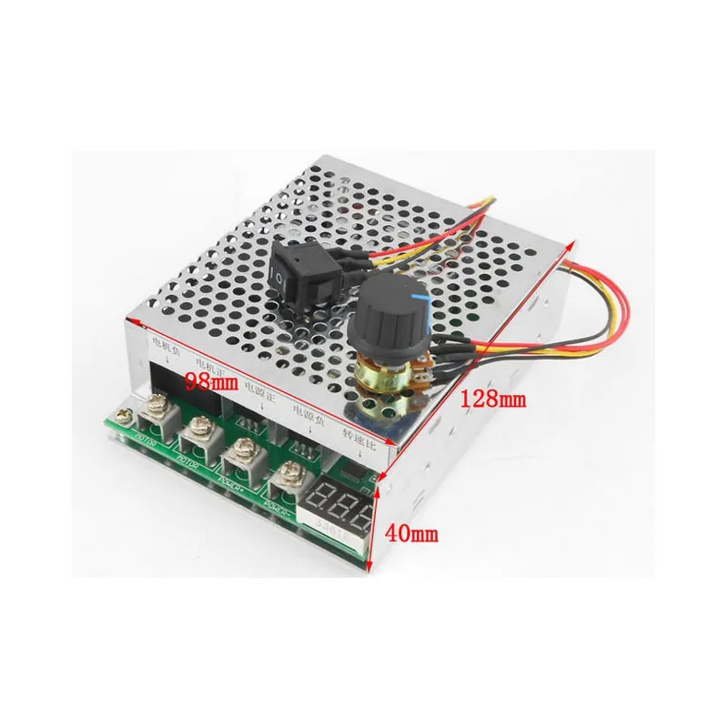 Контроллер скорости двигателя постоянного тока 10-55V 100A Реверсивный ШИМ