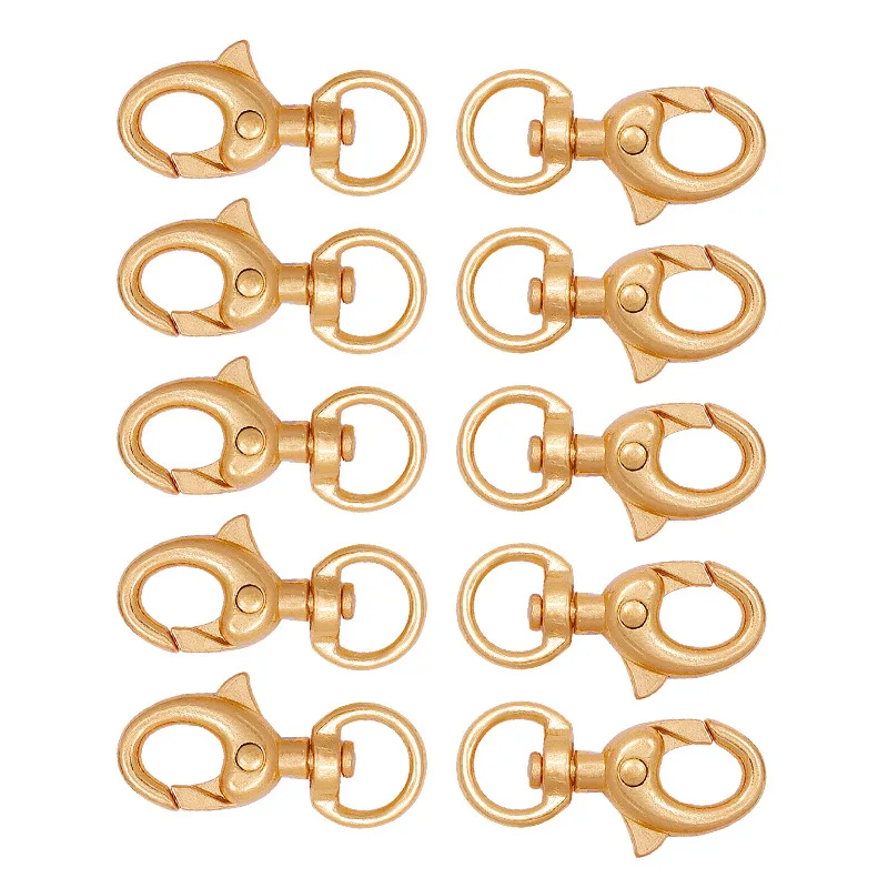 10PCS Trigger Clips Swivel Eye Bolt Snap Hook Lobster Clasps for Leather Craft Bag Strap Belt Webbing Pet Dog Rope Leashes | Дом и сад