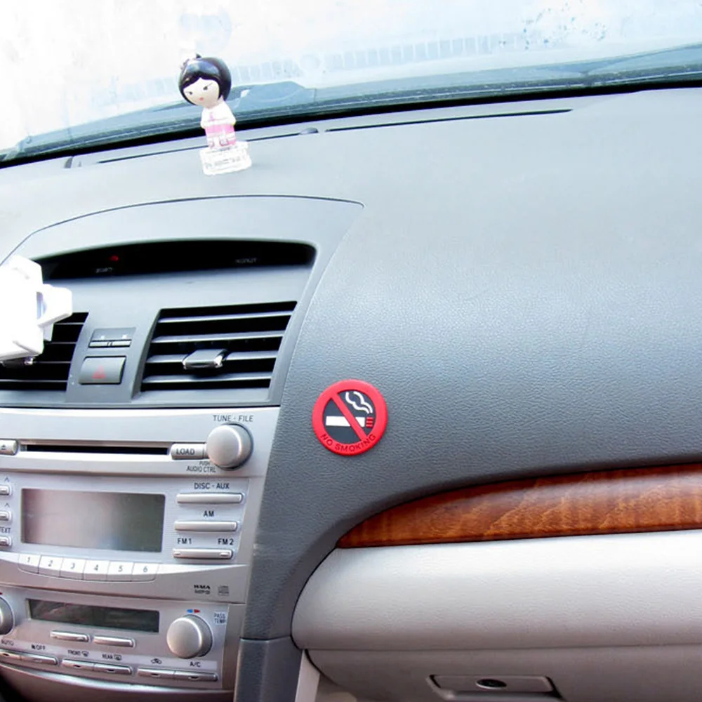 

Universal No-smoking Car Stickers Film Material Red 50mm in Diameter Strong Adhesion