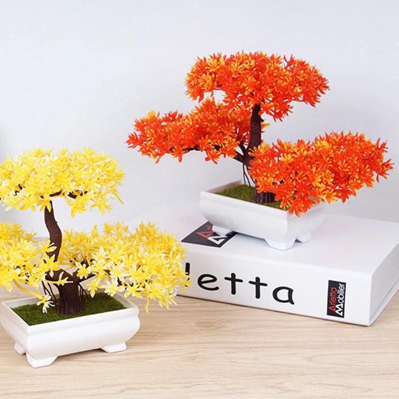 Завод статуэтки для бонсай миниатюры искусственная сосна украшение гостиной