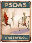 Металлический плакат (череп Psoas I Was Said), высокое качество, ретро, открытый бар, жестяной плакат, настенное украшение, металлическая пластина 8x12 дюймов