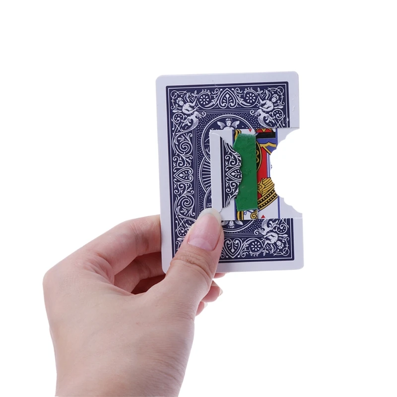 

Funny Bite Off Broken Card Restore Magic Tricks Illusions Card Close-up Magic