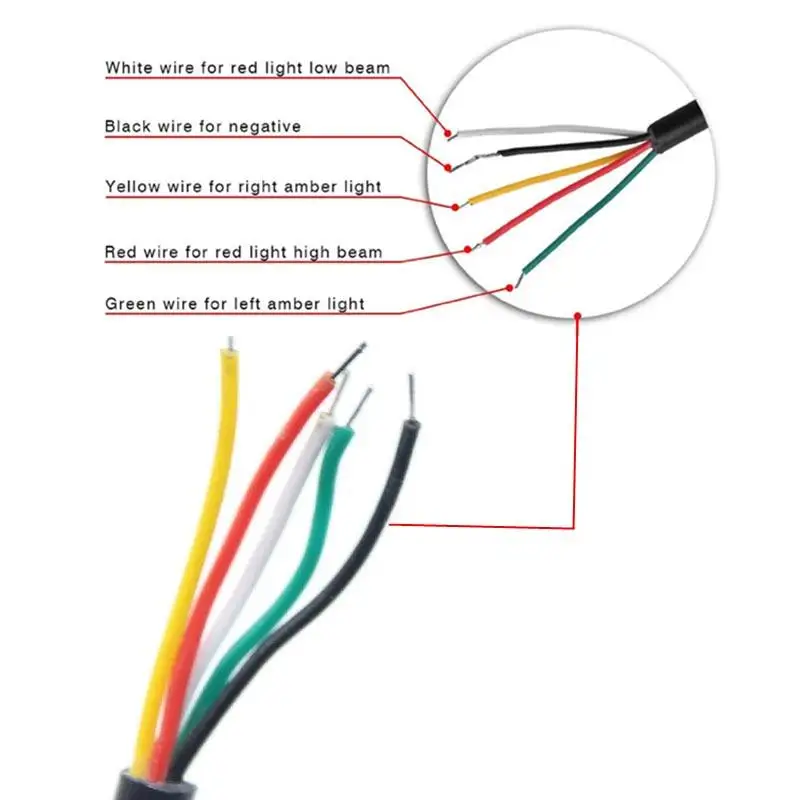 

Auto led strip waterproof 8inch red amber motorcycle led turn signal light