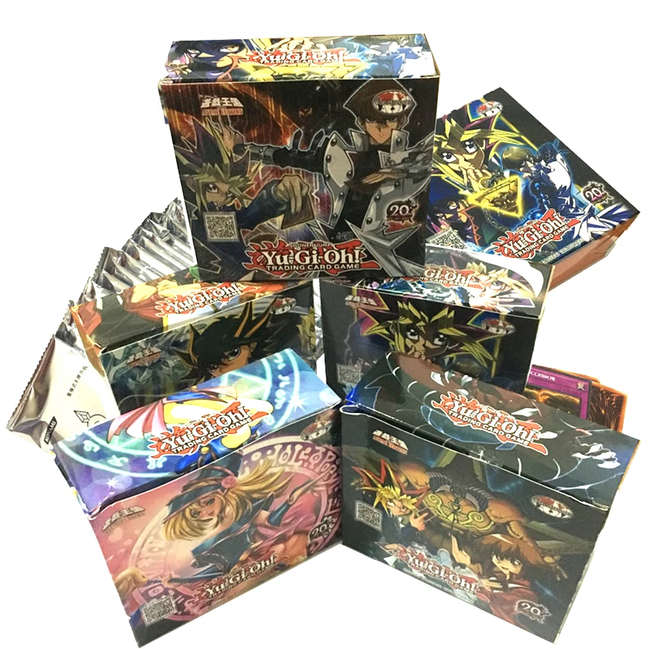 Juego de cartas Yugioh para ni&ntilde;os y ni&ntilde;as, juguete de cartas yugi-gi-oh, regalo de Navidad, 240 unids/set por juego-0