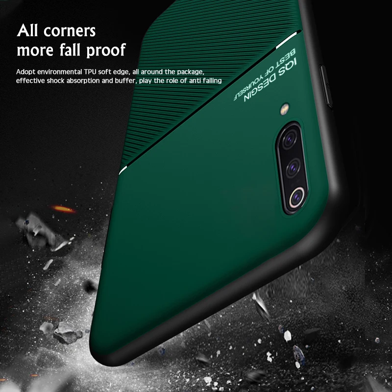 leather texture car magnetic holder phone cover for xiaomi mi 10t 9 lite se poco x3 redmi 9c nfc 9a note 9s 9 pro coque funda free global shipping