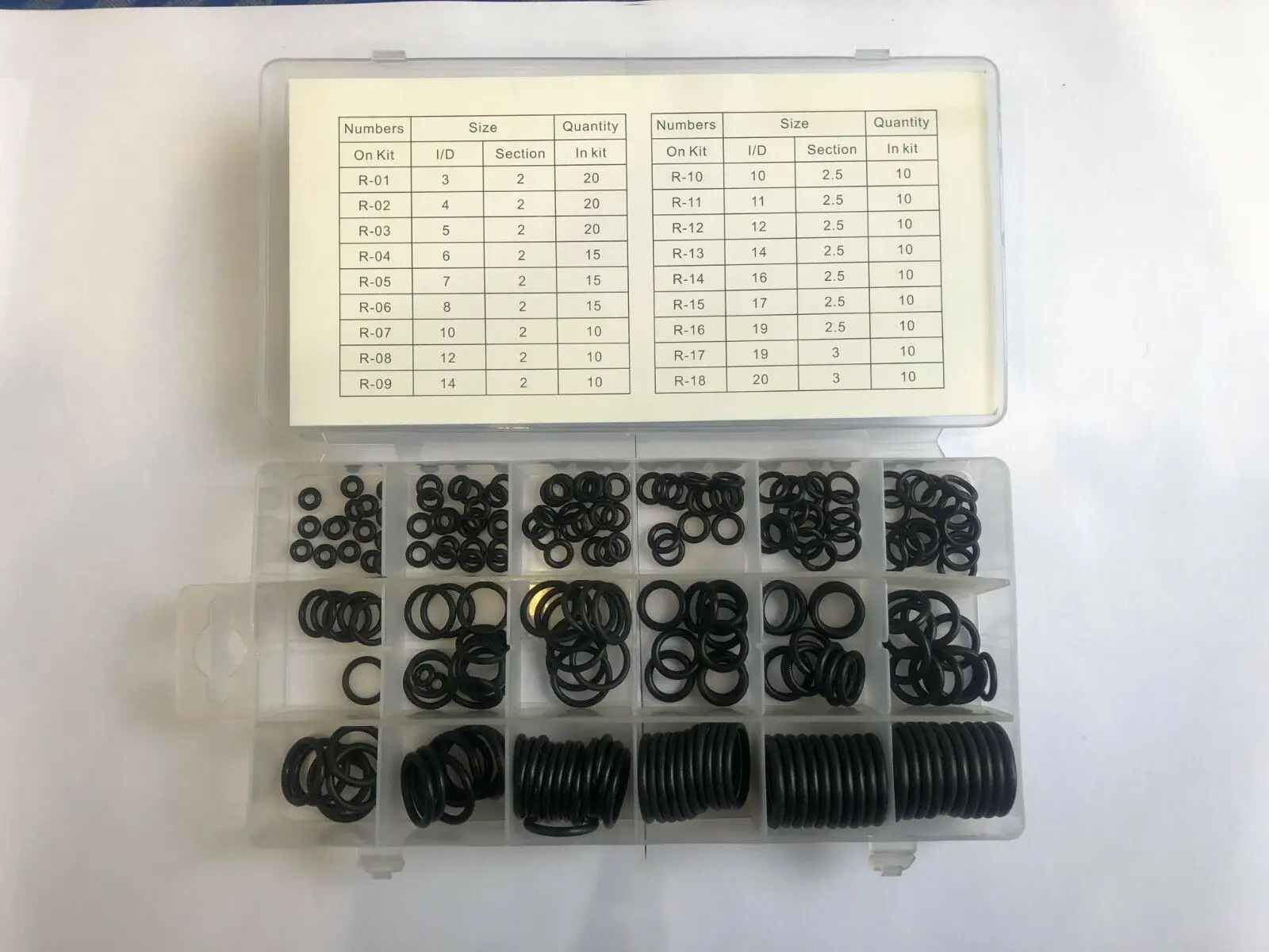 Метрические 225 шт. 18 размеров резиновые фотообои набор в ассортименте|Затворы| |