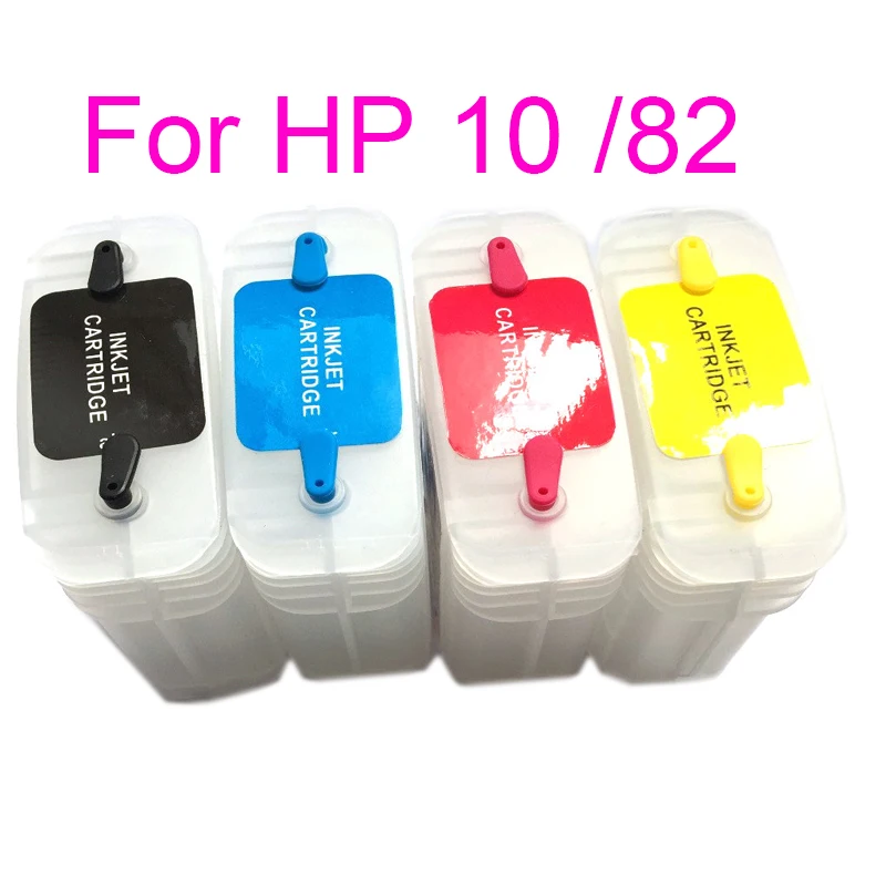

Vilaxh For HP 10 82 Refillable ink Cartridge With ARC Chip For HP Designjet 500 500ps 800 800ps 820mfp 815mfp printer