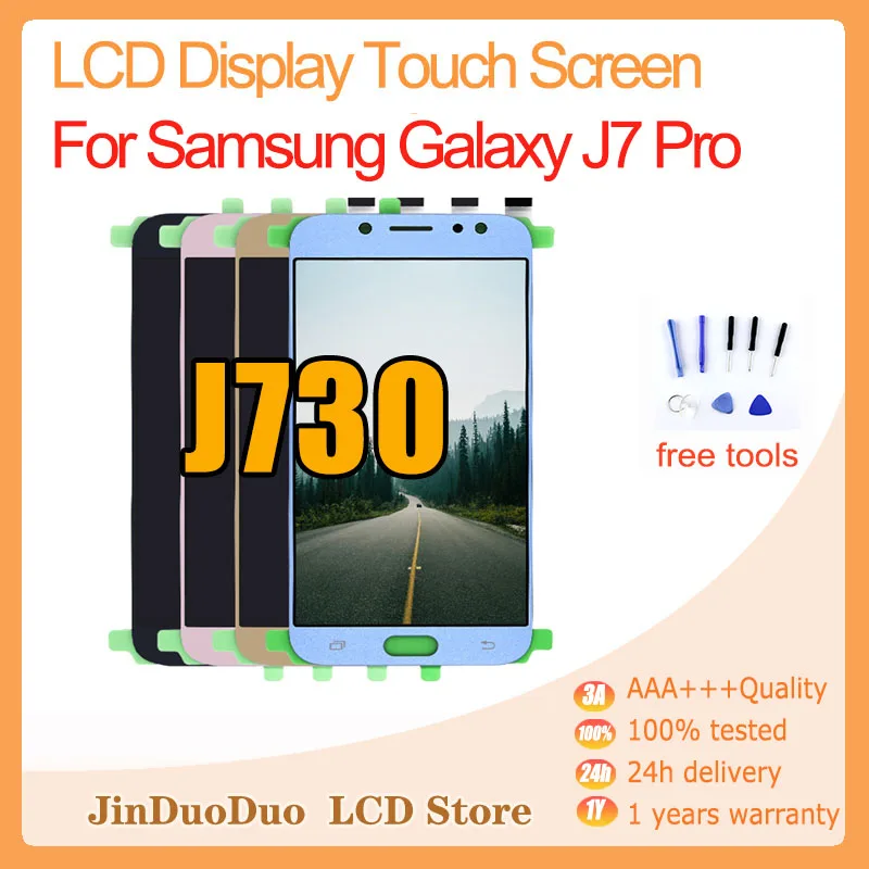 ЖК-экран для Samsung Galaxy J7 Pro LCD 2017 J730 SM-J730F J730FM/DS J730F сенсорный экран дигитайзер сборка