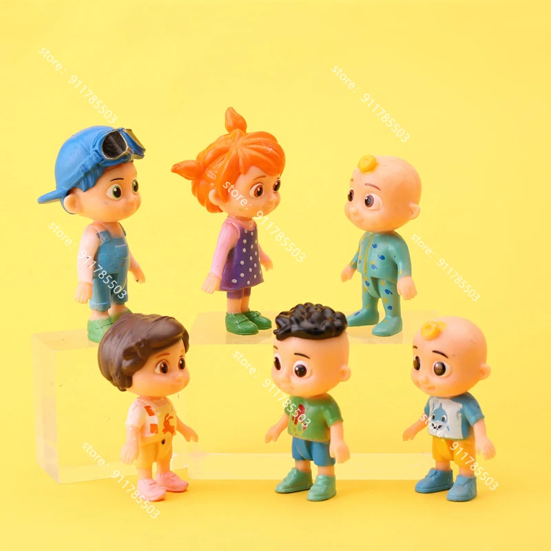 6 шт. Cocomelon игрушка JJ Friends &amp Family фигурок в упаковке-3-дюймовые игрушки | Игрушки и
