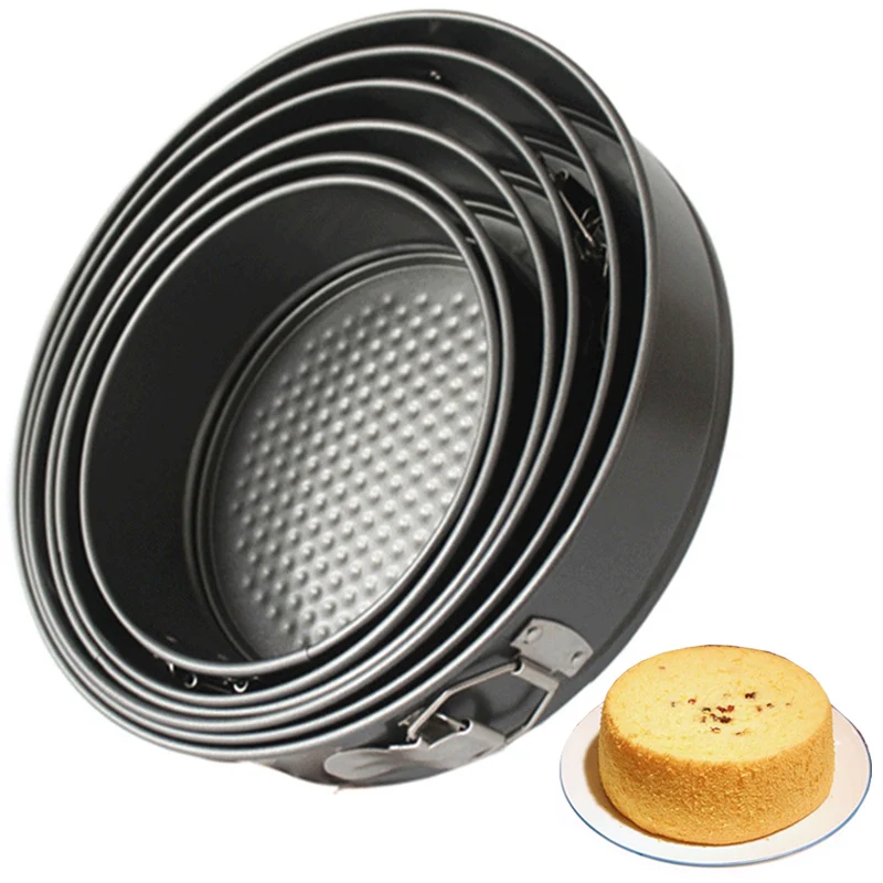 

8pcs Baking Tools Popular Round Bake Trays Honeycomb Lock Catch Hot Sale Cake Mold Non Stick