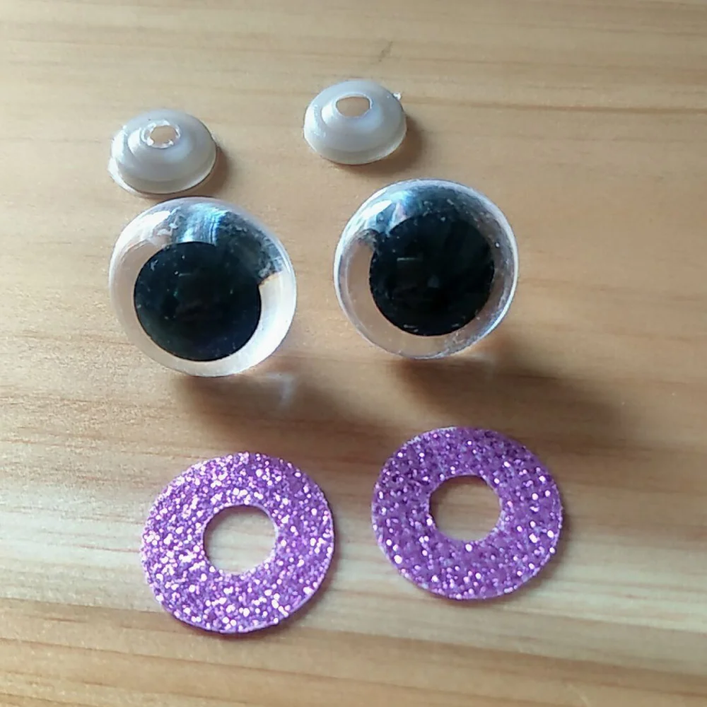 

110PCS/Set Eyes and Gasket Safety Animal Eyes Colorful Shark Eyes for Teddy Bear Doll Stuffed Animals Puppet Doll Making
